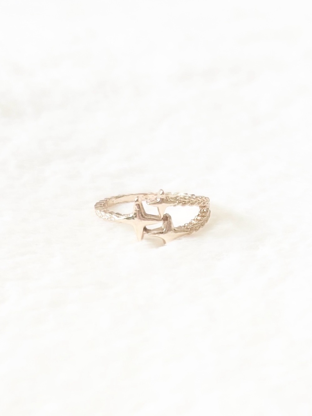 5/$15 🩷 MUST BUNDLE Delicate Gold Starburst Open Ring - Women Jewelry